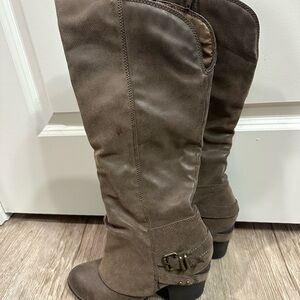 SO Women's Over the Knee Taupe Boots